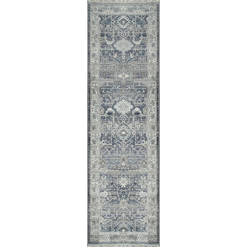 Dynamic Rugs 6881-550 Juno 2.2 Ft. X 7.5 Ft. Finished Runner Rug in Blue